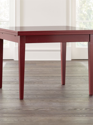 Pratico Red Extension Square Dining Table