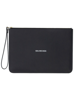 Balenciaga Cash Zipped Clutch Bag