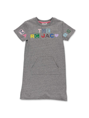 The Marc Jacobs Kids Embellished Logo Printed T-shirt Dress