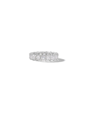 Asscher Cut Diamond Eternity Ring