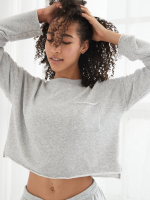 Aerie Sunday Soft Cropped Crew Sweatshirt