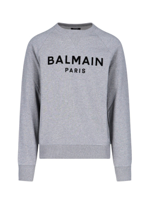 Balmain Logo Print Sweatshirt