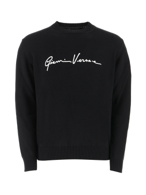 Versace Embroidered Sweater