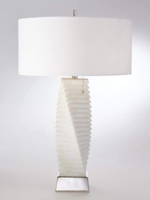 Global Views Twisted Marble Lamp