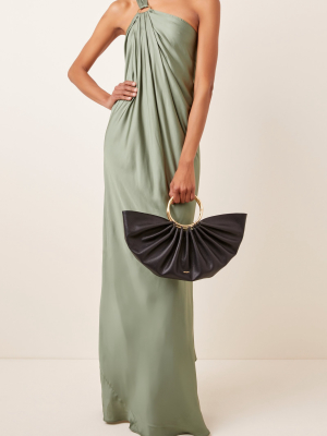 Theodora One-shoulder Satin Maxi Dress