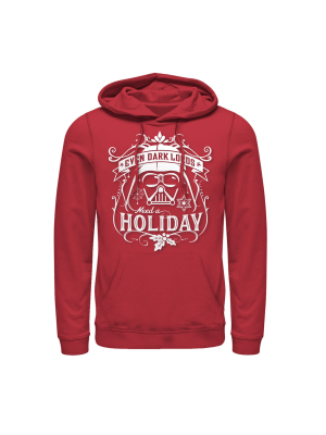 Men's Star Wars Christmas Dark Lord Holiday Pull Over Hoodie