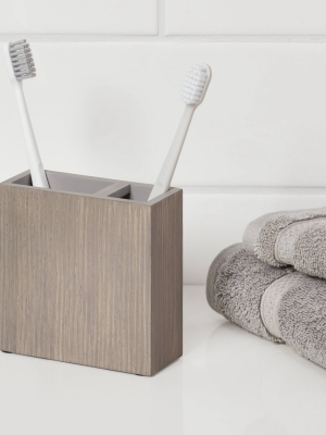 Toothbrush Holder Gray Wood - Project 62™