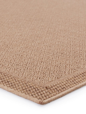 Maeva Indoor/outdoor Border Beige Rug