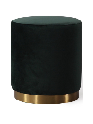 Candelabra Home Opal Velvet Ottoman