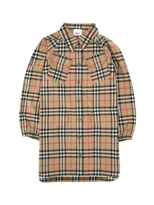 Burberry Kids Vintage Check Shirt Dress