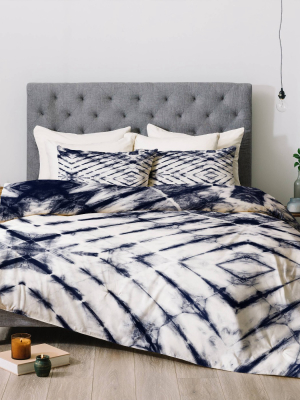 Little Arrow Design Co Shibori Tie Dye Duvet Set - Deny Designs