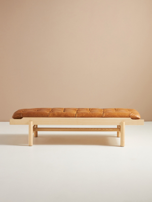 Anderson Leather-upholstered Bench