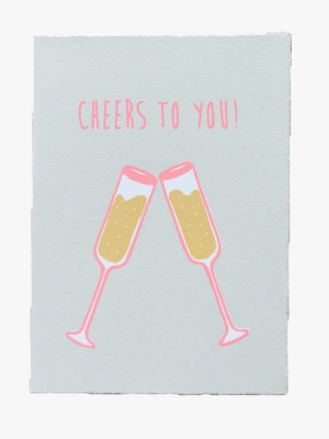 Gold Teeth Brooklyn Cheers Champagne Card