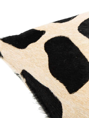 Cowhide Lumbar Pillow, Giraffe