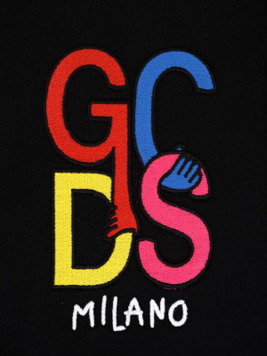 Gcds Logo Embroidered Crewneck Sweatshirt