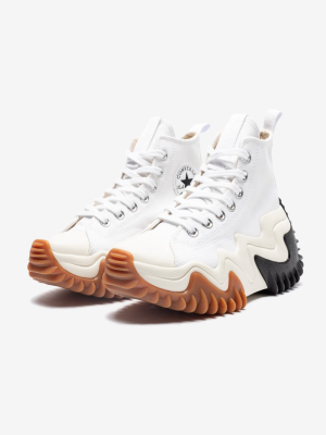 Converse Run Star Motion Hi - White/ Black/ Gumhoney