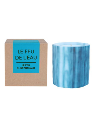 Le Feu De L'eau Candle: Phthalo Bleu