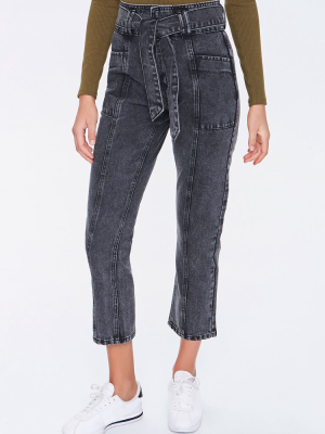 High-rise Straight-leg Jeans