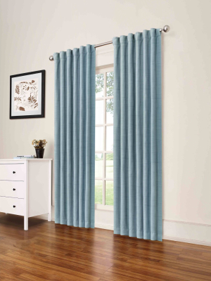 108"x52" Dutton Blackout Curtain Panel Blue - Eclipse