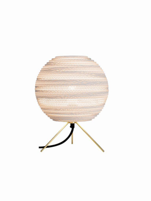 Moon Scraplights Table Lamp In White