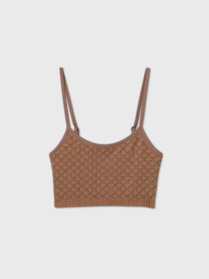 Women's Textured Seamless Longline Bralette - Colsie™