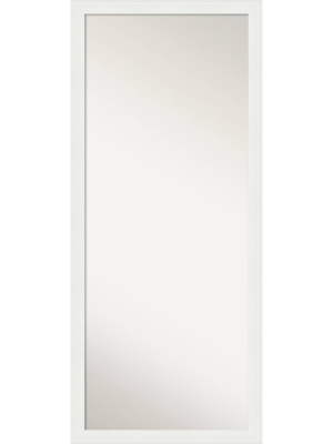 27" X 63" Vanity White Framed Full Length Floor/leaner Mirror - Amanti Art