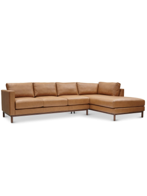 Freehand Arm Right Sectional In Ginger