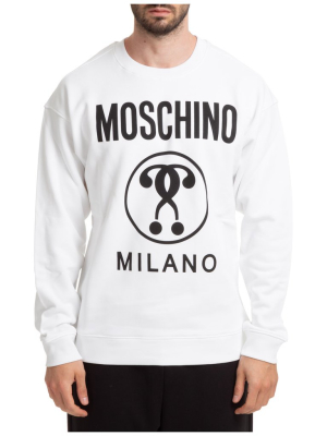 Moschino Question Mark Logo Printed Sweatshirt