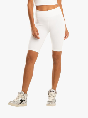 Ultra High Rise Blackout Short - White