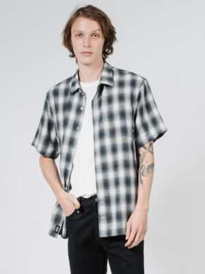 Angel Check Short Sleeve Shirt - Steel Grey