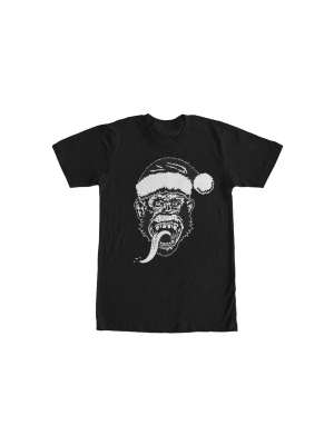 Men's Gas Monkey Christmas Santa Hat T-shirt