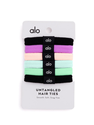 Untangled Hair Tie 6-pack - Pastel Multicolor
