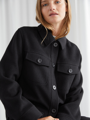 Belted Overshirt Jacket