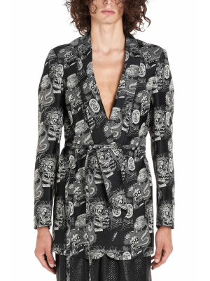 Comme Des Garçons Homme Plus Printed Blazer