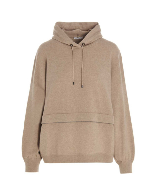 Brunello Cucinelli Drawstring Knitted Hoodie