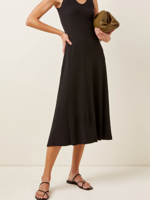 Cotton-jersey Midi Dress