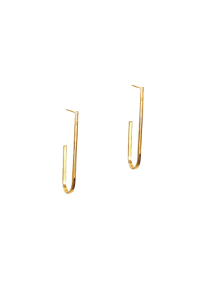 Curved Metal Earring