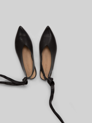 Marsèll Stuzzicadente Ankle Tie Pointed Toe Flats