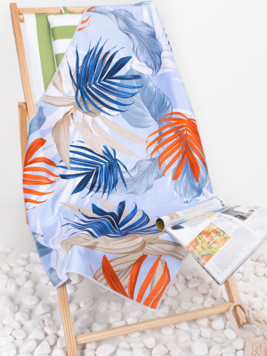 Beach House Leafy Beach Blanket