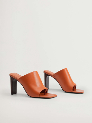 Heel Leather Sandals