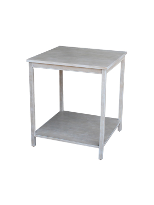 Table For Connecting Desks Washed Gray Taupe - International Concepts