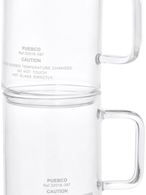 Borosilicate Glass Mug - Shallow Stacking