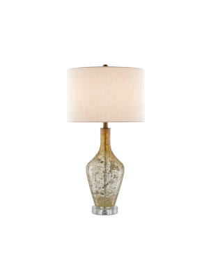 Habib Table Lamp In Champagne Speckled Glass