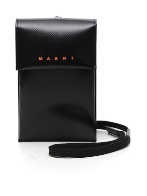 Marni Logo Printed Lanyard Phone Pouch