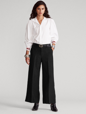 Linen Wide-leg Pant