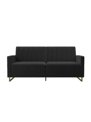 Skylar Coil Futon Modern Sofa Bed And Couch - Novogratz