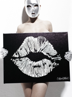 Canvas Lips Art