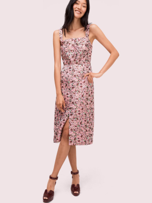 Panthera Jacquard Midi Dress