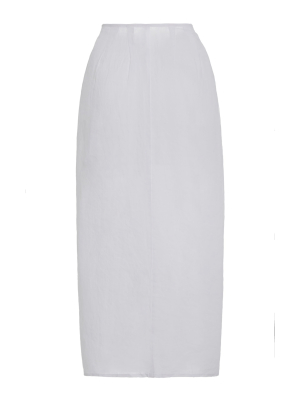 Ramie Maxi Wrap Skirt