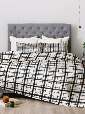 Dash And Ash Painted Plaid Comforter Set - Deny Designs